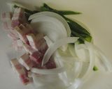 ♡パスタ抜きナポリタンの簡単おつまみ♡　作り方1写真