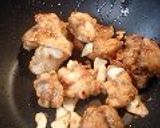 *鶏の唐揚げ*の大蒜砂糖醤油甘炒め作り方4写真