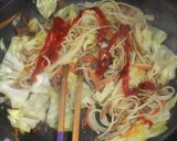できたて熱々~♪鉄板焼きそば風パスタ作り方8写真