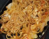 できたて熱々~♪鉄板焼きそば風パスタ作り方10写真