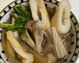 簡単セリと大根のきりたんぽスープ作り方5写真