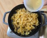 ソーセージとほうれん草のクリームパスタ作り方5写真