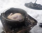 ダッチオーブンで鶏の半身揚げならぬ丸揚げ作り方5写真