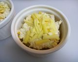 ☆じゃがいも+マヨ&ツナコーン重ね焼き☆作り方5写真