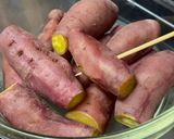 小ぶりなさつま芋♡レンチン蒸しのバター焼き♪作り方3写真