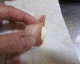 お弁当に♪ うずらベーコン巻作り方2写真