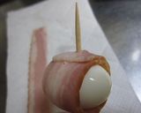 お弁当に♪ うずらベーコン巻作り方3写真