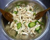 サッパリ★鶏胸肉ときゅうりの梅肉サラダ作り方6写真