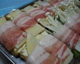 筍と厚揚げの肉巻き作り方3写真