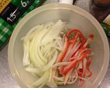 なんちゃって♡蟹トマトクリームパスタ作り方1写真