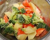 鶏のカリカリ衣和えと野菜のオーブン焼き☆作り方2写真