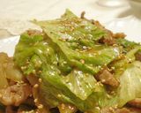 牛肉(豚肉)とレタスのプルコギ風炒め♪作り方10写真
