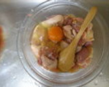 *鶏肉と長ナスのみぞれ和え*作り方2写真