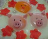 かわいい♡ブタさんの目玉焼き♡作り方7写真