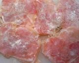 鶏胸肉のサルティンボッカローマ風作り方4写真