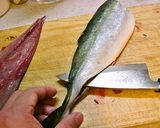 イナダ（ハマチ）の三枚おろし作り方16写真