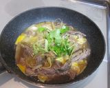 スピードご飯！牛肉の柳川風どんぶり作り方6写真