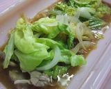 ルクエで♪焼き肉のタレ使った♪焼肉パスタ作り方5写真