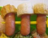 キャラ弁に❤ちくわとウインナーのどんぐり作り方11写真