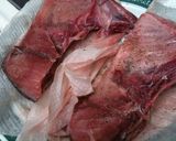 ねぎどっさりマグロのカマ焼き作り方1写真