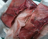 ねぎどっさりマグロのカマ焼き作り方1写真