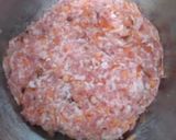 うずらの卵入りひき肉の巾着煮作り方2写真