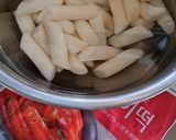 韓国ごはん＊トッポッキ(甘辛味噌餅炒め)作り方1写真