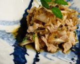 新ごぼうとゆで豚の香味和え作り方12写真