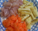 まいたけと鶏肉の炊き込みごはん作り方1写真