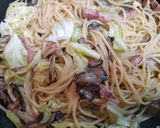 簡単昼食夕飯！キャベツ茸のクリームパスタ作り方7写真