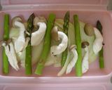 *レンジで簡単♪生ハムの温野菜サラダ*作り方2写真