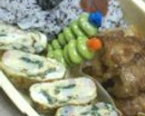 お弁当✿かまぼことネギの卵焼き作り方6写真