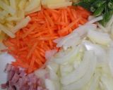 お芋と野菜でヘルシー♪お食事ケーキ風作り方2写真