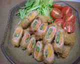 豚肉の野菜巻きフライ作り方7写真