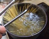 筍（タケノコ）と鶏肉の和風パスタ作り方2写真