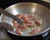 筍（タケノコ）と鶏肉の和風パスタ作り方3写真