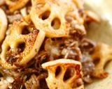 時短！レンコンと牛肉の旨バター焼き作り方4写真