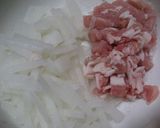 大根と豚肉でちぢみ風作り方1写真