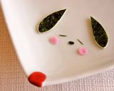 ＊キャラ弁＊　スヌーピー被りな女の子♪作り方4写真
