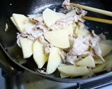 たけのこと豚こま肉の味噌炒め作り方5写真