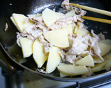 たけのこと豚こま肉の味噌炒め作り方5写真