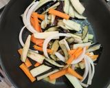 シャキシャキしたナスと野菜の炒め作り方3写真