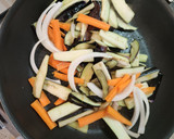 シャキシャキしたナスと野菜の炒め作り方3写真