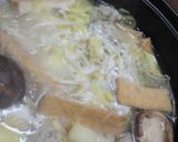 桃屋の塩だしつゆ使用♪大葉入り鶏団子鍋作り方5写真