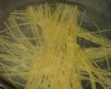 空豆と生ハムのパスタサワークリームソース作り方2写真