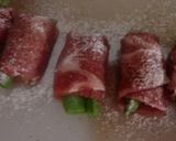 スナップえんどうの豚肉巻き☆新玉ソース☆作り方5写真