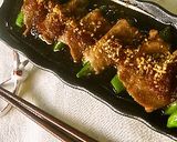 スナップえんどうの豚肉巻き☆新玉ソース☆作り方8写真