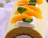 フレッシュ☆オレンジチーズクリームロール作り方28写真
