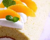 フレッシュ☆オレンジチーズクリームロール作り方27写真