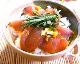 ご飯にのっけて☆生かつおの銀火丼☆作り方3写真